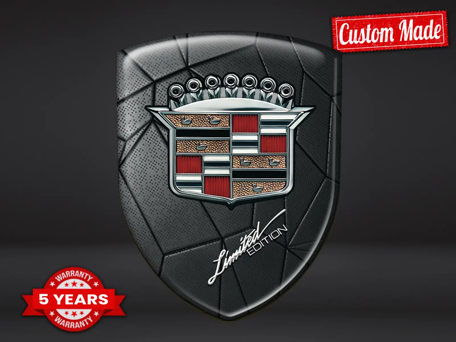 Cadillac Heckscheibenaufkleber Universal Stern Hochwertig